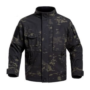 Tactical Soft Shell Functional Jacket Shell Jacket – Dark Night, 2XL