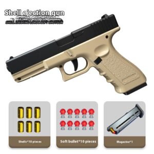 Automatic Breech Toy Gun Puzzle Toy – Sand Color, As Shown In The Figure