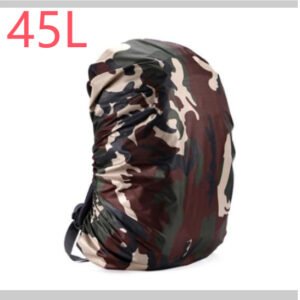 Waterproof Camo Backpack Cover – Green Camouflage, 45L
