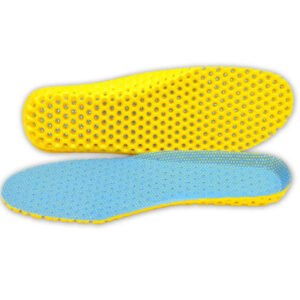 Sports insoles military training men and women sweat odor and breathable thickening shock absorption basketball running insoles summer – Sky blue, 45