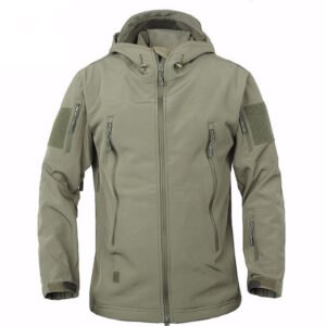 Waterproof soft shell jacket – Green, M
