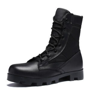 New Martin Boots Men’s Leather High-Top Military Boots