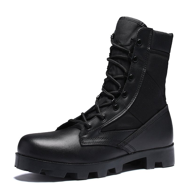 New Martin Boots Men's Leather High-Top Military Boots - Image 2
