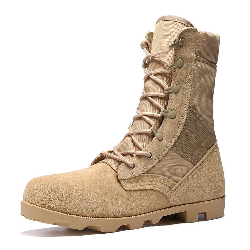 New Martin Boots Men's Leather High-Top Military Boots - Image 4