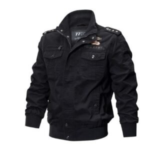 Plus Size Bomber Military Jacket Men Autumn Winter Outwear Casual Cotton Washed Coats Army Flight Tactical Jacket Male 5XL 6XL – 1, 3XL