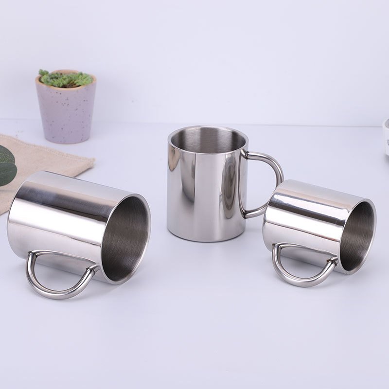 Cross-Border Double-Layer Insulated Handle Stainless Steel Mug Camping Handy Mug Beer Coffee Cup - Image 4