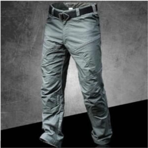 Overalls Men’s Self-cultivation Wear-resistant Military Fan Training Pants – Green, 3XL