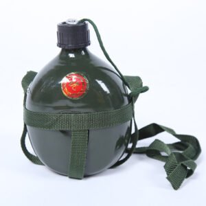 Aluminum Kettle Thickened Army Green 65 Old-Fashioned Military Training Kettle Outdoor Camping 1.5 Liters Capacity Kettle – Green