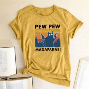 Pew Pew Madafakas T-Shirt – Yellow, 3XL