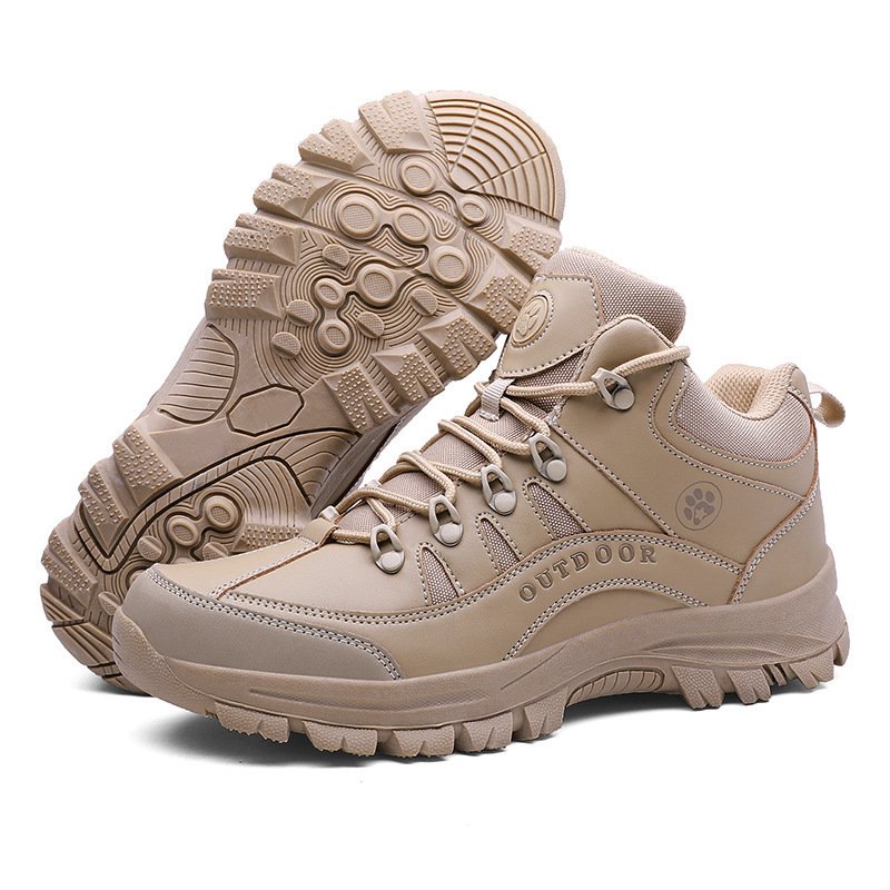 Fashion Hiking Shoes Military Boots Non-slip Wear-resistant Outdoor Shoes - Image 3