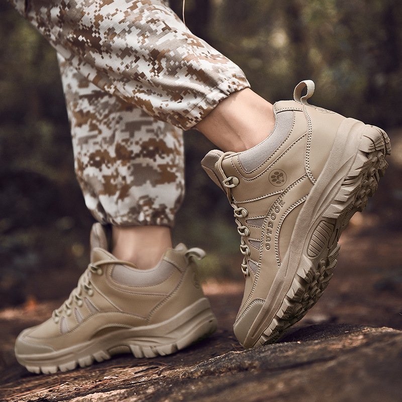 Fashion Hiking Shoes Military Boots Non-slip Wear-resistant Outdoor Shoes - Image 7