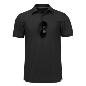 Special Forces T-shirt Men’s Army Fan T-shirt Short Sleeve Tactical Lapel Polo Shirt T-shirt – Black, XL