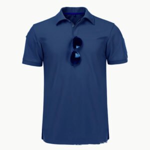 Special Forces T-shirt Men’s Army Fan T-shirt Short Sleeve Tactical Lapel Polo Shirt T-shirt – Blue, 3XL