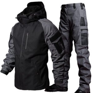 Soft Shell Jacket Suit Tactical Men’s – Grey Suit, L