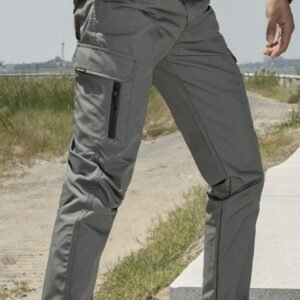 Camouflage cargo casual pants – Greyish green, M