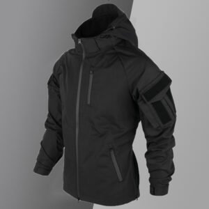 Soft Shell Jacket Suit Tactical Men’s – Black Top, XXL