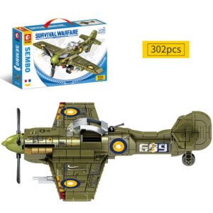 Building Block Aircraft Military Series Large Transport Assembly Toys – 1 Style
