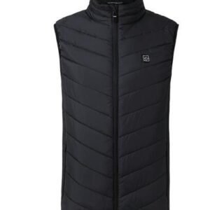 Heated Vest Smart Electric Heating Jacket Men Women Waistcoat Winter – Black, XL