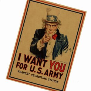 Uncle Sam I want you World War II poster – C