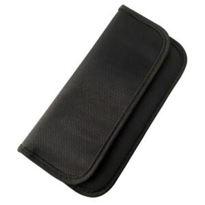 Shielding mobile phone signal bag military metal isolation bag – Black