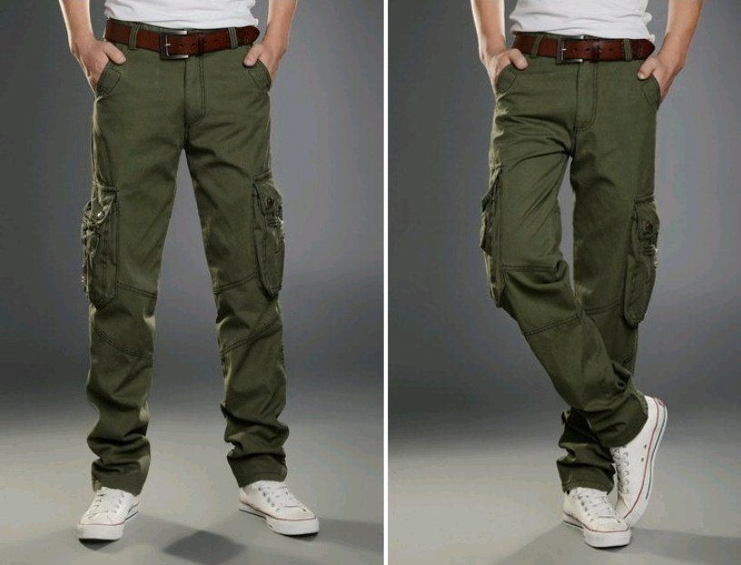 Men's multi-pocket overalls military pants casual trousers sports outdoor men's clothing - Image 2