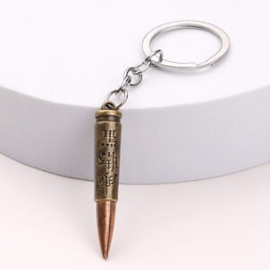 Bullet Model Metal Keychain Pendant