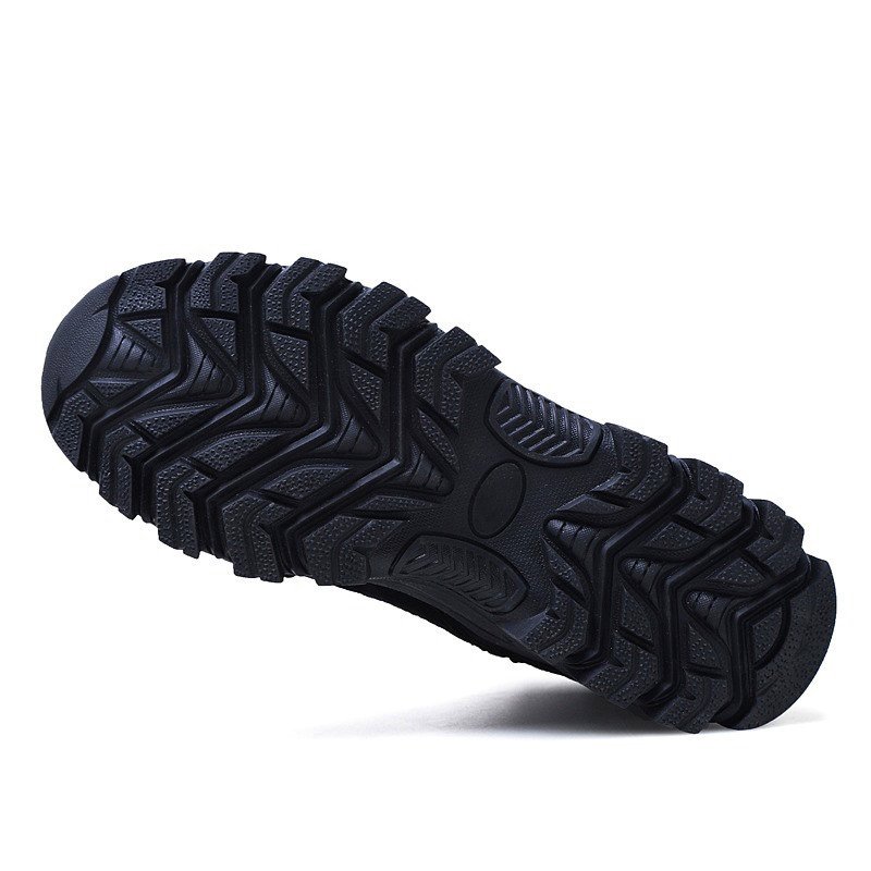 Men's Warm Snow Boots Cowhide Leather Military Shoes Men Waterproof Winter Boots - Image 2