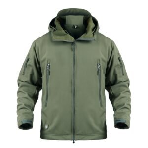 Windproof And Waterproof Multifunctional Jacket – Green, XS