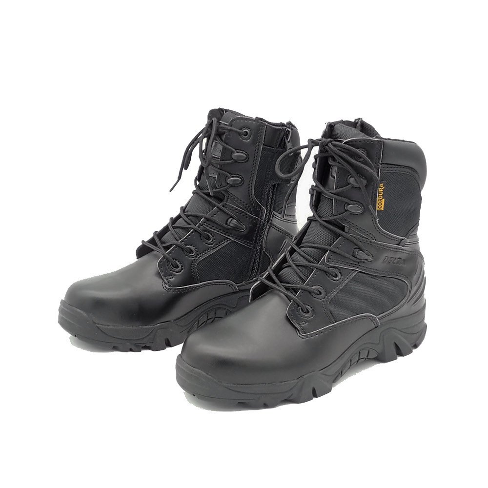 Men's Leather Suede Delta Military Boots - Image 5