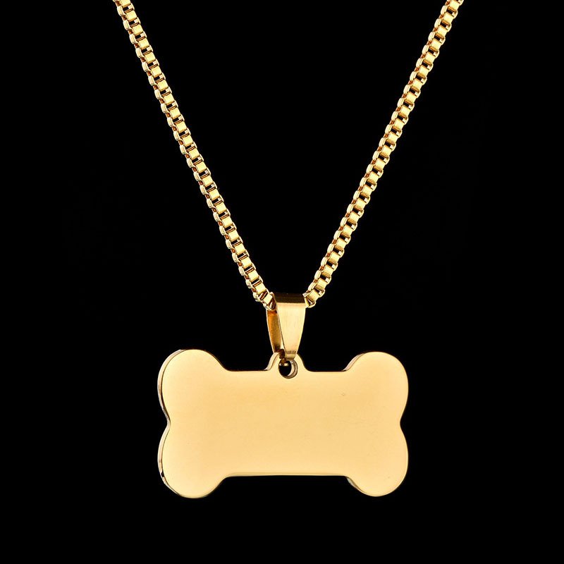 Titanium steel military brand stainless steel men's necklace private custom dog brand name pendant offering lettering - Image 4