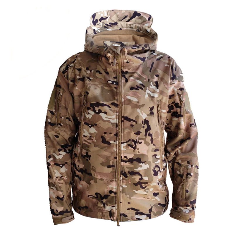 Men's Outdoor Tactics Fleece Shell Jacket Camouflage - Image 3