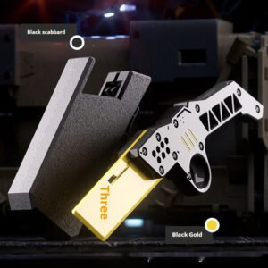 Rotating Tactical Knife Toy Fingertip Rotating Decompression Toy – Black