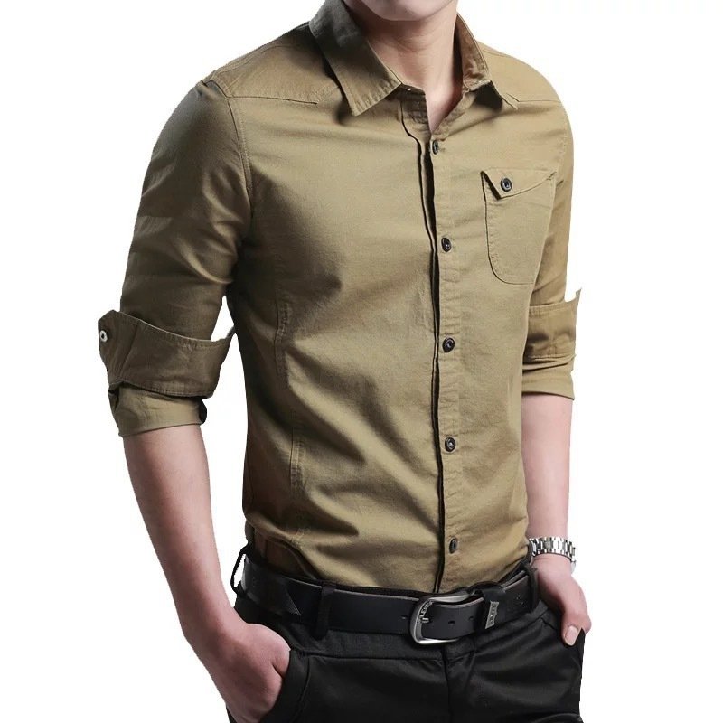 Casual Military Fit fit Multi-Pocket Shirt - Image 4