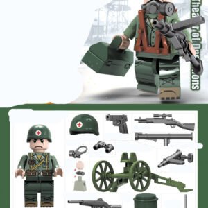 World War II military assembled building blocks