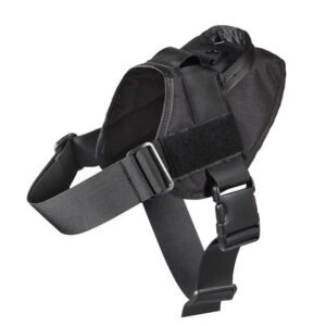 Tactical dog clothes combat vest training vest – Black, S