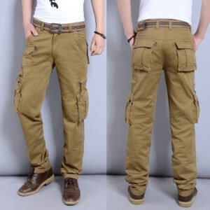 Spring And Summer Thin Military Uniform Youth Fashion Straight – Khaki, 38