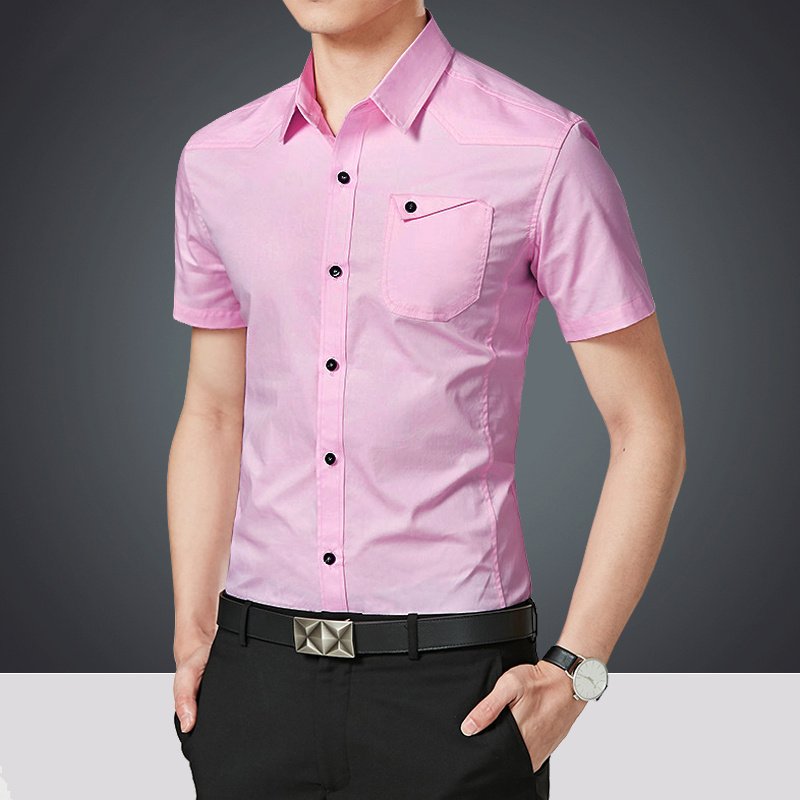 Summer Short Sleeve Shirt Military Green Work Clothes Casual Shirt - Image 6