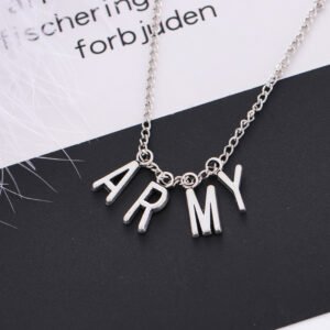 Women’s Jewelry Army Letter Necklace Fashion Girl Party Accessories