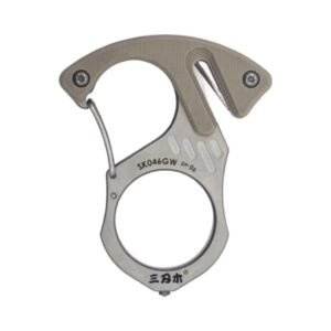 Stainless Steel Multifunctional Keychain Self Defense Tool – 046Khaki