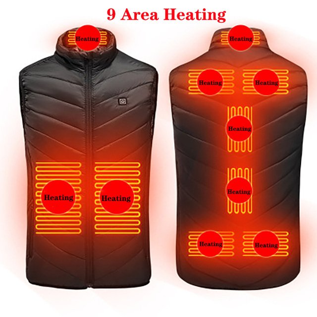Heated Vest Washable Usb Charging Electric Winter Clothes - Image 6