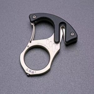 Stainless Steel Multifunctional Keychain Self Defense Tool – 046black