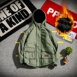 Men’s Windproof Parkas Winter Military Fashion Jacket Men Thick Casual Outwear Jacket Plus Size 5XL Velvet Warm Coat Men