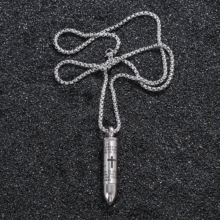 Bullet titanium steel necklace - Image 7