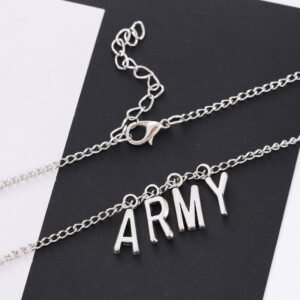 Women’s Jewelry Army Letter Necklace Fashion Girl Party Accessories