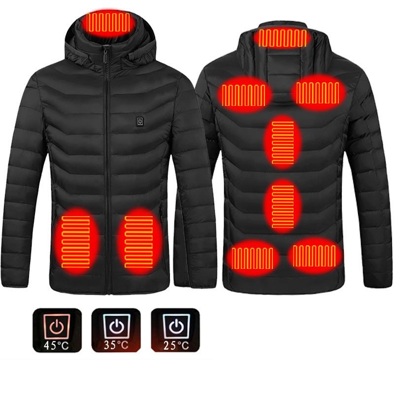 New Heated Jacket Coat USB Electric Jacket Cotton Heater Thermal Clothing Heating Vest - Image 5