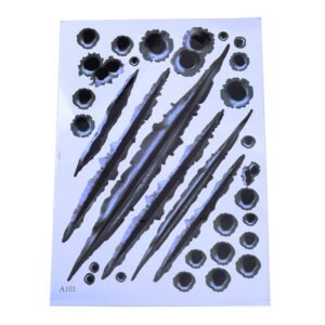 Simulation Bullet Hole & Scratch Stickers – Scratches 2