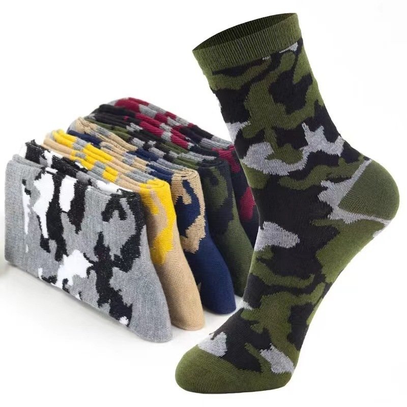 Military Training Polyester Cotton Tube Socks - Image 2