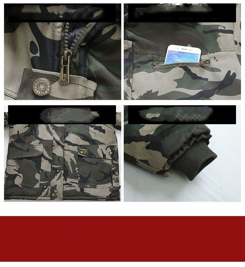 Thickened & Camouflage Army Cotton-padded Coat - Image 6