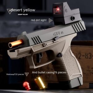 Pocket Continuous Hair Baby GX4 Throw Shell Soft Bullet Gun Launch Toy – Sand Broken Wolf High Match
