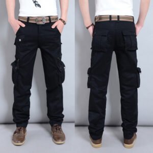 Spring And Summer Thin Military Uniform Youth Fashion Straight – Black, 37